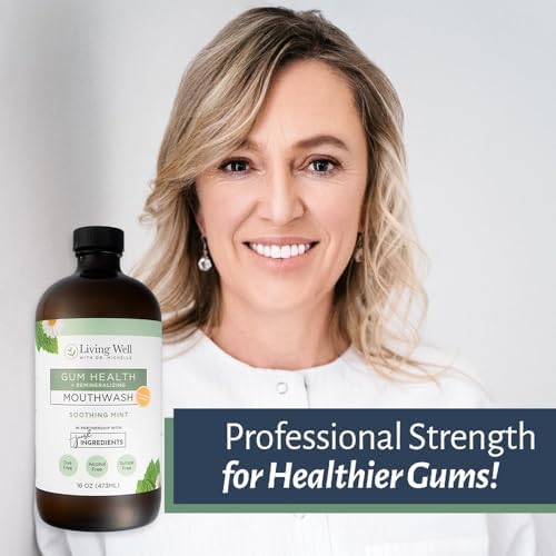 Remineralizing + Gum Health Mouthwash – Soothing Mint | Hydroxyapatite, Colloidal Silver | Alcohol-Free, Fluoride-Free, Fresh Breath Support