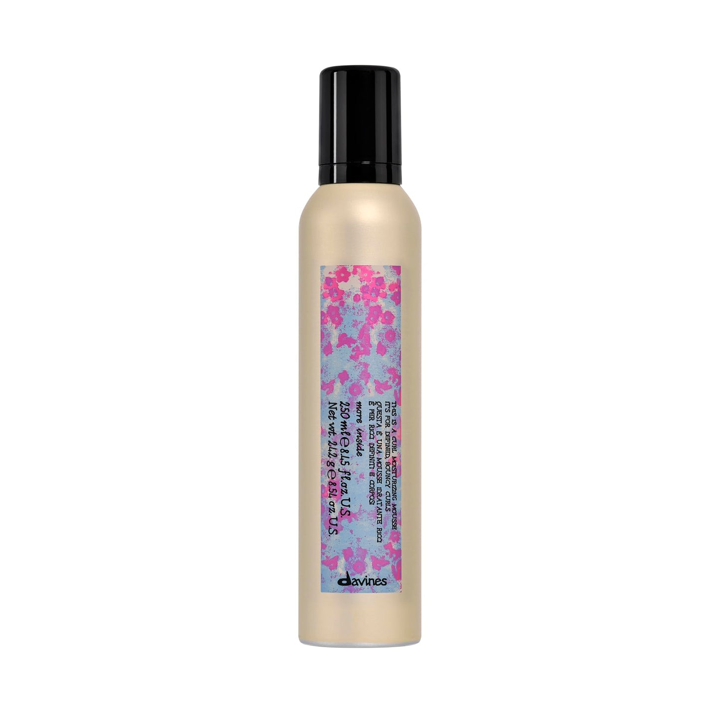 Davines This Is A Curl Moisturizing Mousse, Volumizing, Paraben Free Formula For Bouncy And Defined Curls And Waves, 8.53 Fl. Oz.