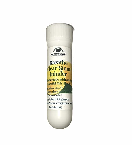 Breathe Clear Aromatherapy Sinus Inhaler With Essential Oil Pack of 2- Personal Diffuser Sniffer stick