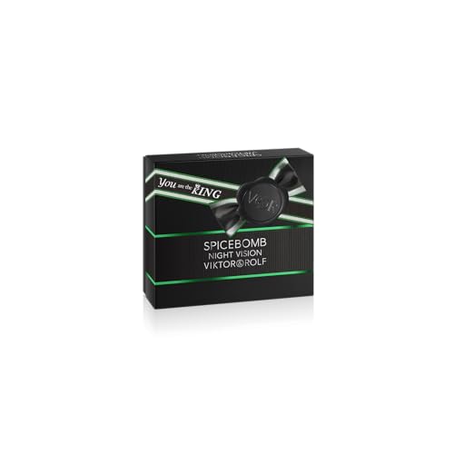 Viktor&Rolf - Spicebomb Nightvision Eau de Toilette Spring Gift Set - Woody & Spicy - Cologne for Men - With Notes of Citrus & Tobacco - Full Size, 3 Fl Oz & Travel Size, 0.68 Fl Oz