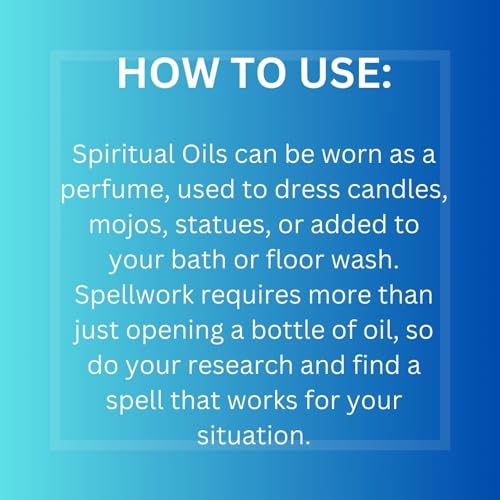 JUSTICE Spiritual Oil (aceite) for Hoodoo, Voodoo, Santeria, Wicca, Rootwork, & Spells