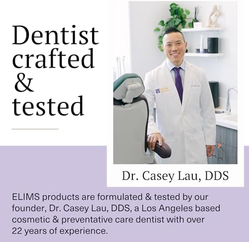 Elims Nano Hydroxyapatite Toothpaste – Fluoride-Free, Xylitol Remineralizing, Whitening Toothpaste for Sensitive Teeth, SLS-Free, Lavender Vanilla Mint Favlor for Adults & Kids, 4oz
