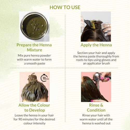 Indus Valley Bio Organic Natural Henna Powder For Hair Dye Dark Brown- 3.5 Oz