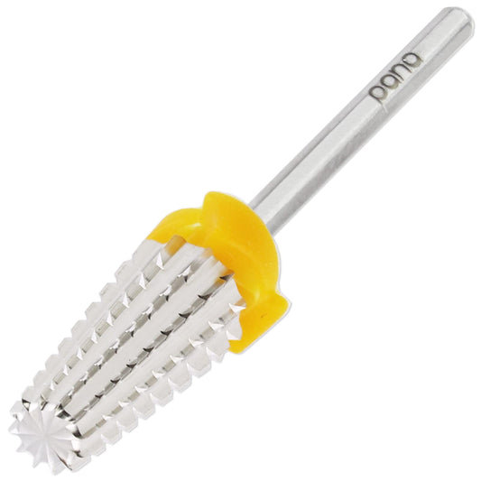 PANA Nail Carbide 5 in 1 Bit - Two Way Rotate use for Both Left and Right Handed - Fast Remove Acrylic or Hard Gel - 3/32" Shank - Manicure, Nail Art, Drill Machine (Double Coarse - 2XC, Silver)