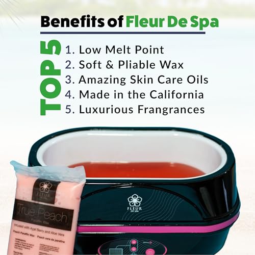 Paraffin Wax Refills – Made in USA – Coconut & Jojoba Oils for Luxurious Spa or Home Use on Hands, Feet, Body. Hydrating & Soothing