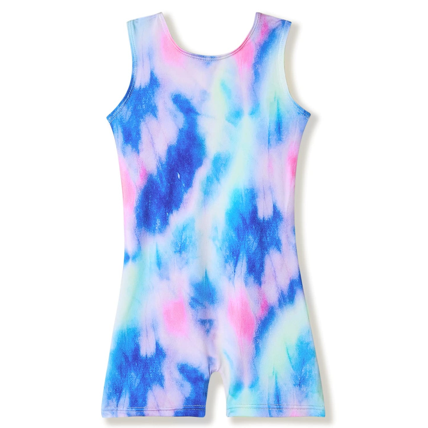 MYQFF Girls Gymnastics Apparel Dance Tumbling Unitards Biketards Blue 2T 3T