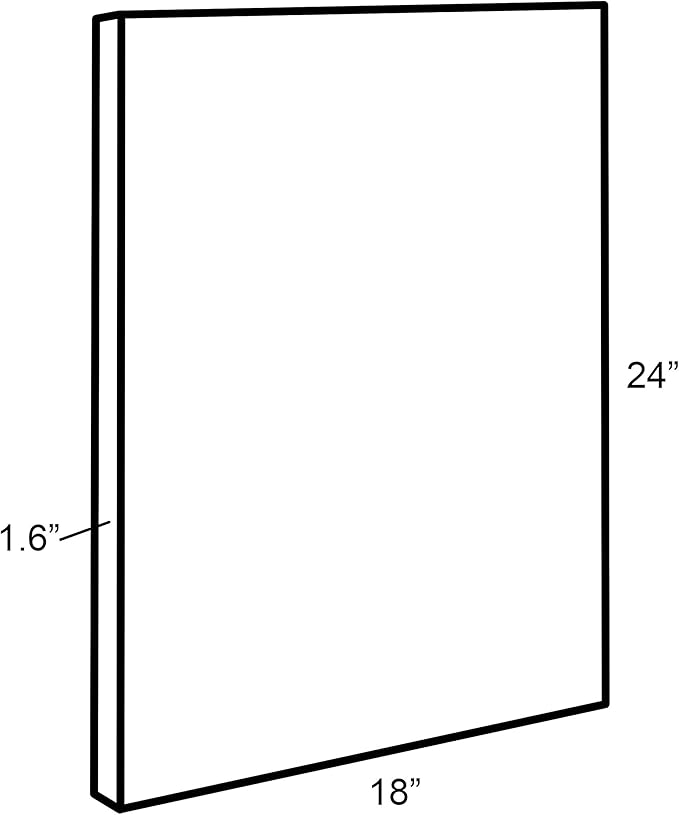 Kate and Laurel Sylvie Rainbow Girl Framed Canvas Wall Art by Dominique Vari, 18x24 White, Modern Art Decor for Home