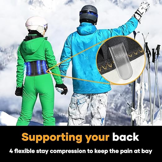 PLUS Lower Back Brace for Lifting at Work with Ergonomic Dimensional Lumbar Pad - Back Support Belt for Pain Relief for Men and Women - Medical Grade Orthopedic Waist Compression (Medium)