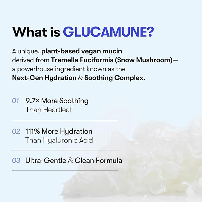 VT COSMETICS Glucamune Essence, Hydrating Vegan Serum for Face, For Dry & Sensitive Skin, Hypoallergenic, Fragrance-Free, Beta-Glucan, Glucosamine,Korean Skincare (3.38 fl. oz.)