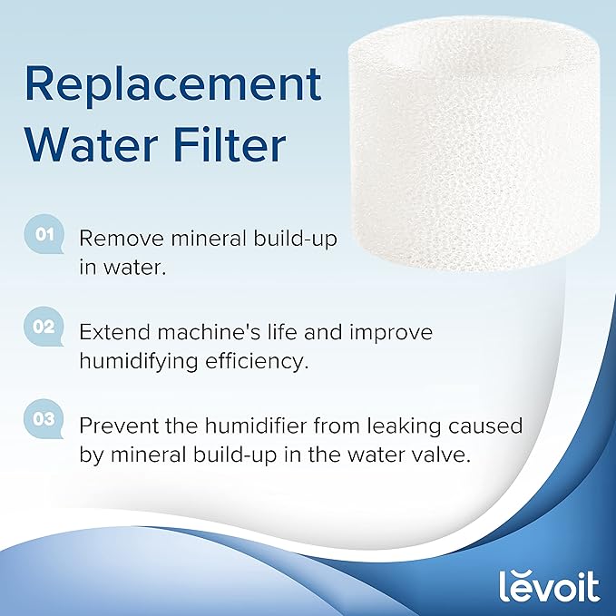 LEVOIT Top Fill Humidifier Replacement Filters & LV600S Smart Warm and Cool Mist Humidifiers & Humidifiers