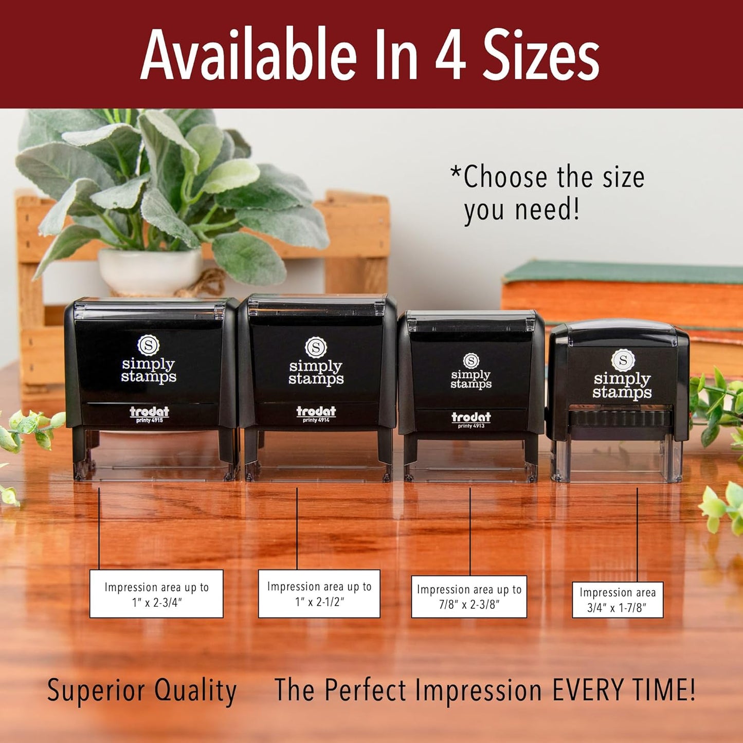 Received Office Stamp | 4 Different Sizes | 20 Designs | Multiple Color Options | Perfect for Quick Validation of Office Documents (Received, Xtra Wide)