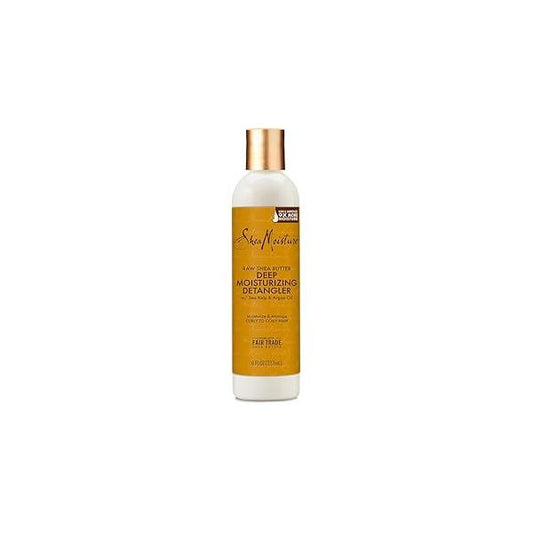 SheaMoisture Raw Shea Butter Deep Moisturizing Detangler for Dry, Damaged Hair, Hair Styling Product Formulated with Sea Kelp and Argan Oil 8 oz