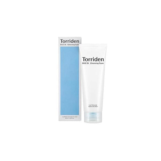 Torriden DIVE IN Cleansing Foam Face Wash 150ml (5.07 fl.oz.) | Hydrating Daily Facial Cleanser for All and Sensitive Skin Hyaluronic Acid, Panthenol, Allantoin